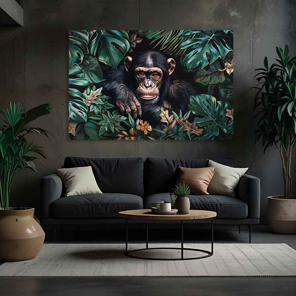 Tableau mural singe
