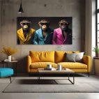 Tableau singe original