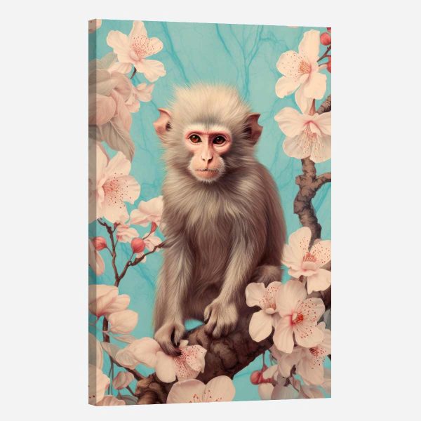 Tableau singe tropical