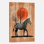 Tableau zebre couleur