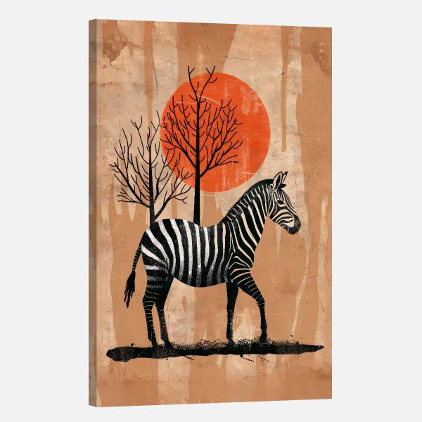 Tableau zebre couleur
