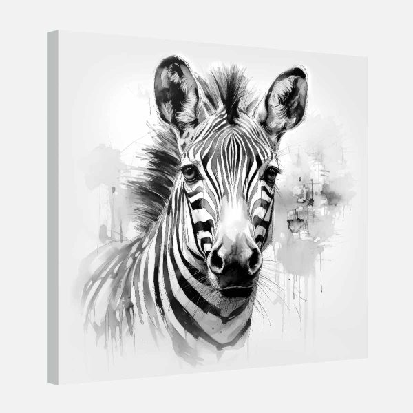 Tableau zèbre noir et blanc Tableau zèbre noir et blanc