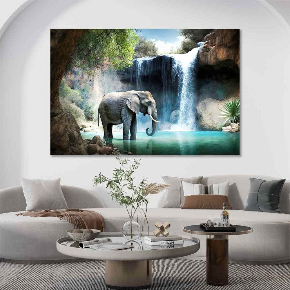 Toile éléphant