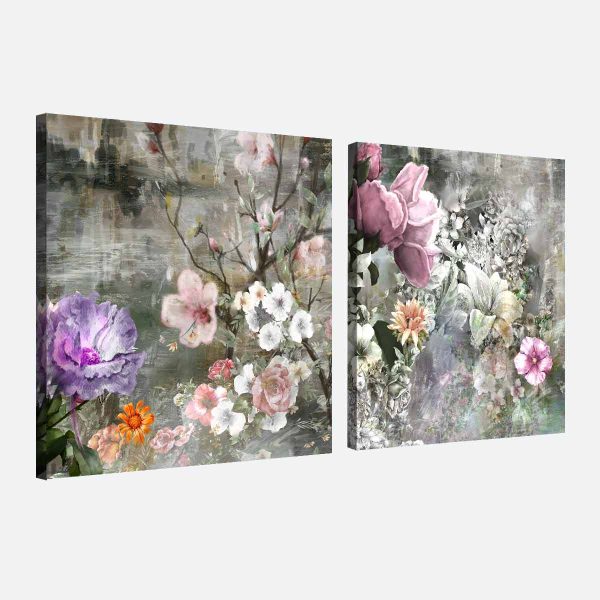 Toile fleur
