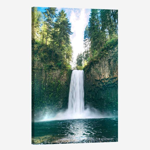Toile montagne cascade