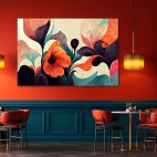 Toile murale fleur