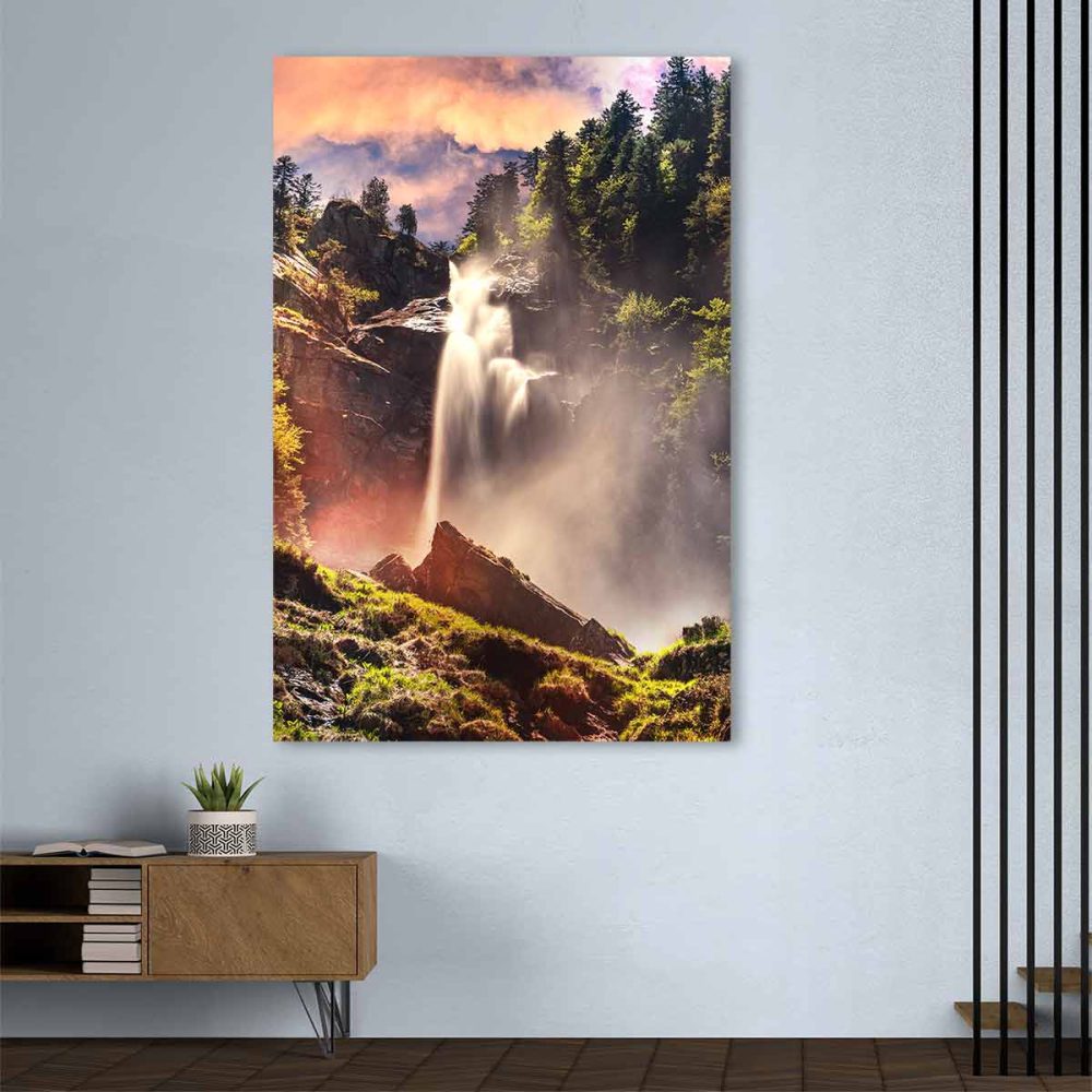 Toile paysage montagne