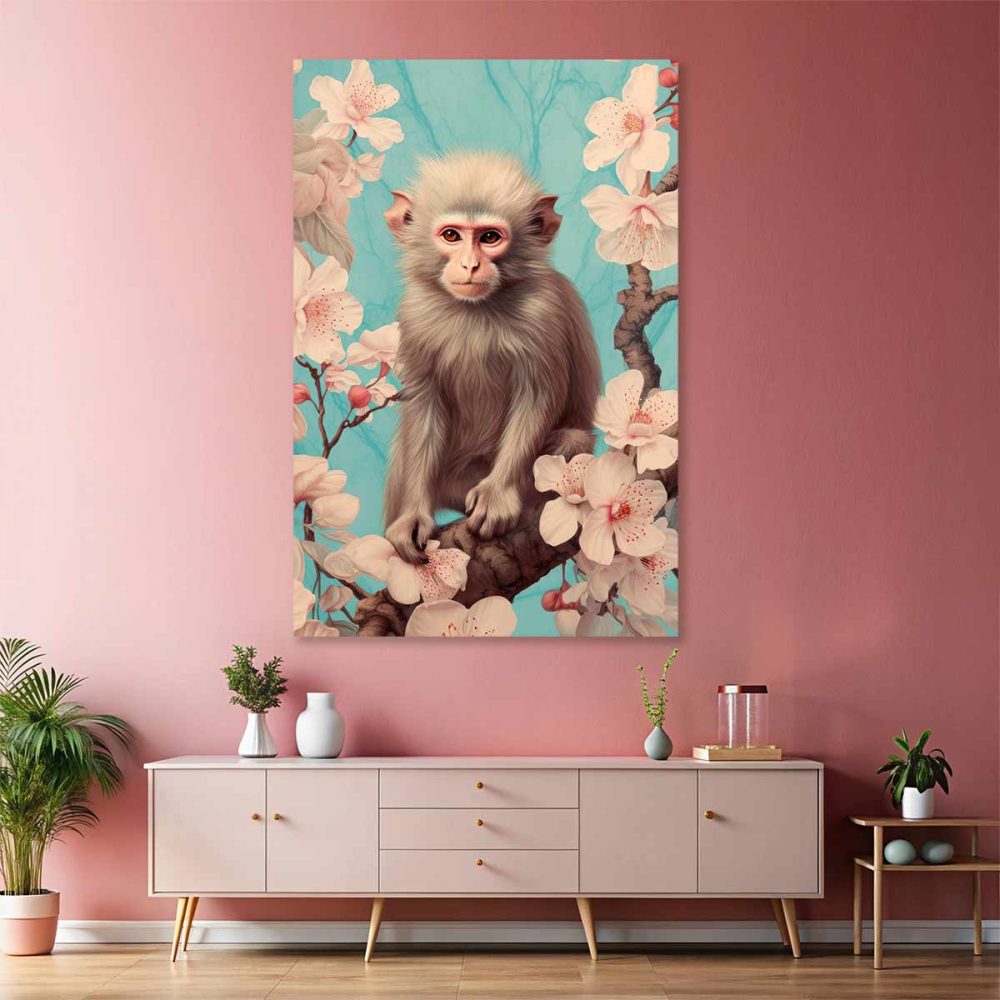Toile singe tropical