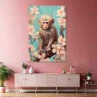 Toile singe tropical