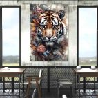 Toile tigre
