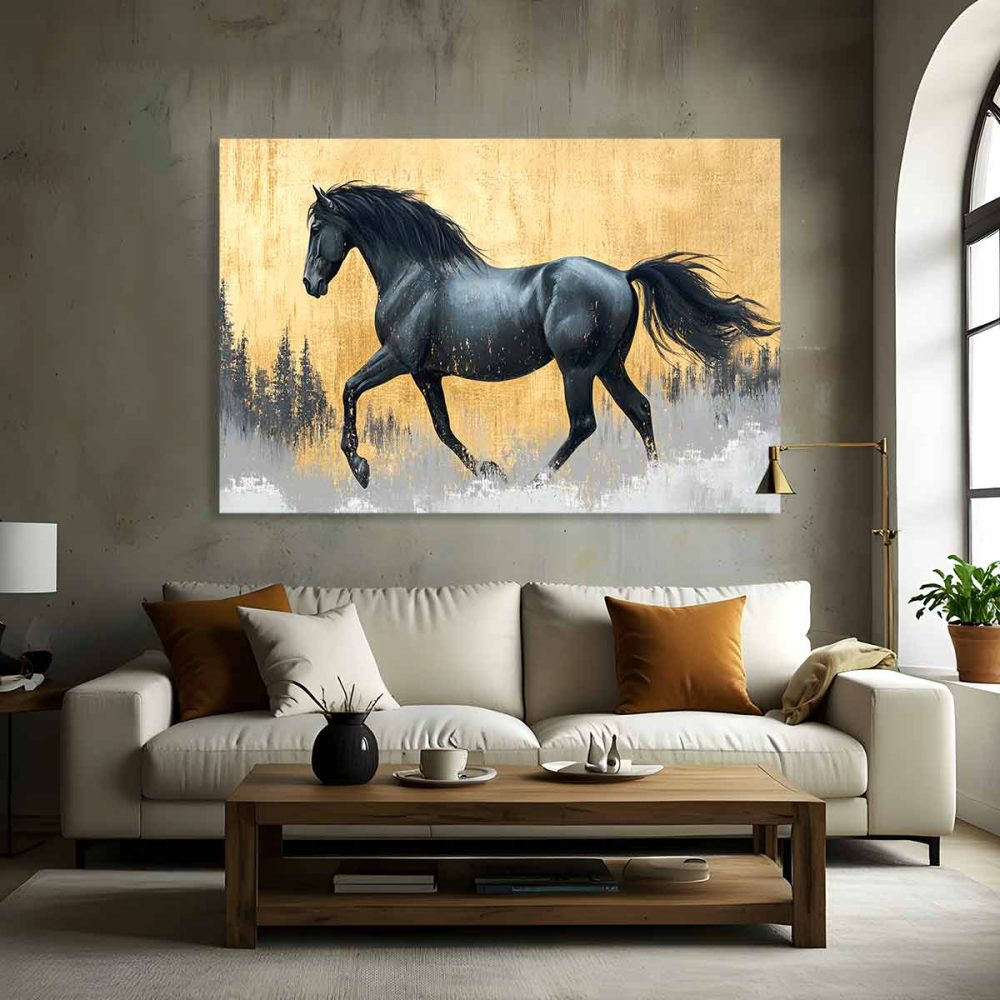 Cadre cheval moderne