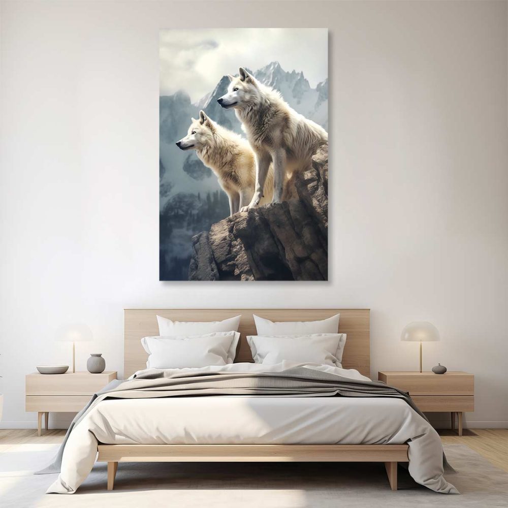 Cadre loup blanc