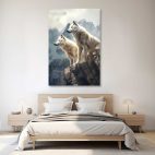 Cadre loup blanc