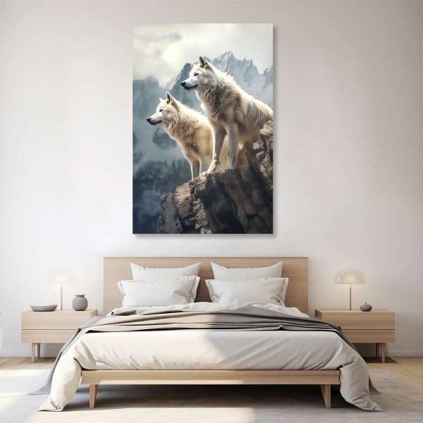 Cadre loup blanc