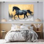 Toile cheval moderne