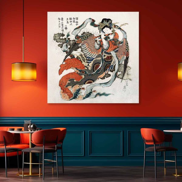 Deco Hokusai-femme japonaise