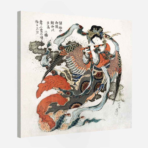 Tableau Hokusai-femme japonaise