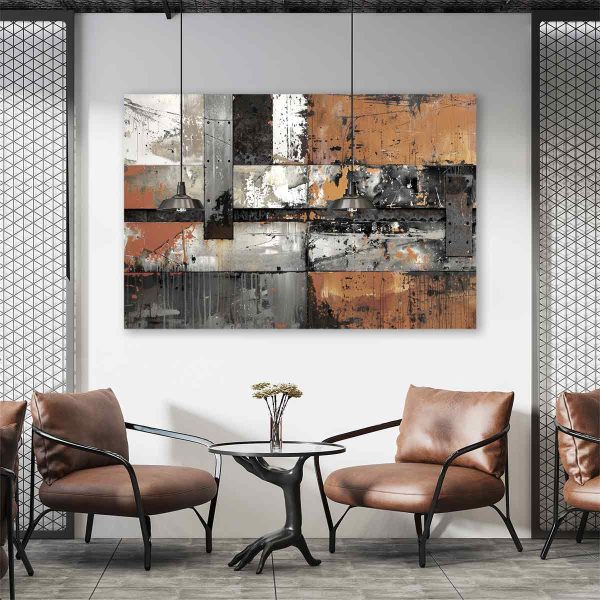 Toile style industriel
