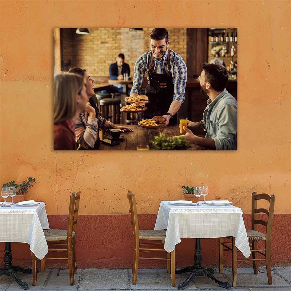 Décoration murale restaurant brasserie