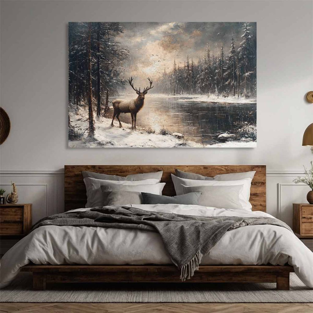 Tableau déco cerf