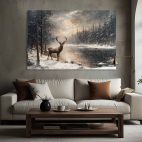 Tableau mural cerf