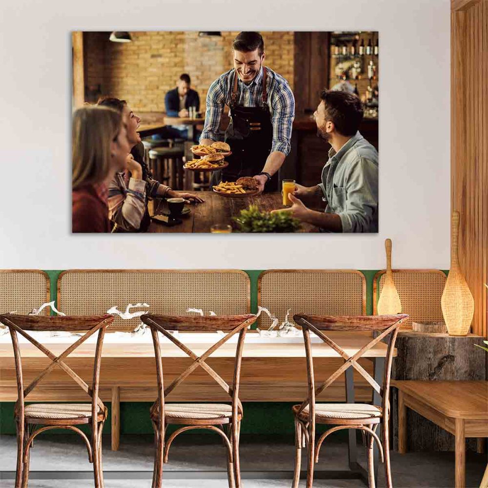 Tableau mural restaurant brasserie