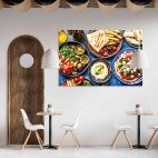 Tableau mural restaurant grec