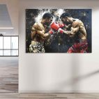 Décoration murale boxe
