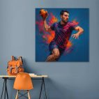 Décoration murale handball