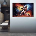 Tableau mural baseball moderne