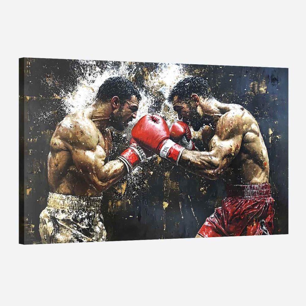 Tableau mural boxe