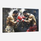 Tableau mural boxe