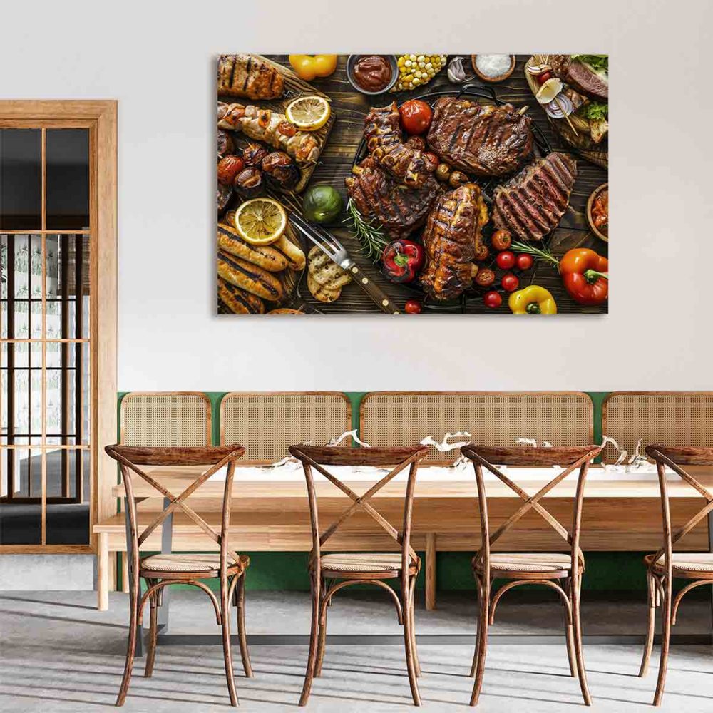Tableau mural restaurant grill Tableau mural restaurant grill