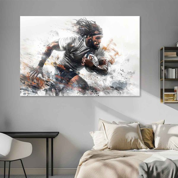 Tableau mural rugby