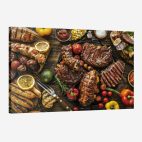 Tableau restaurant grillade