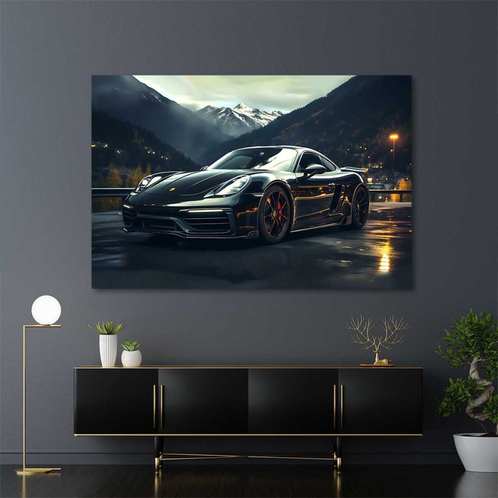 Toile voiture porsche