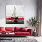 Cadre bateau abstrait