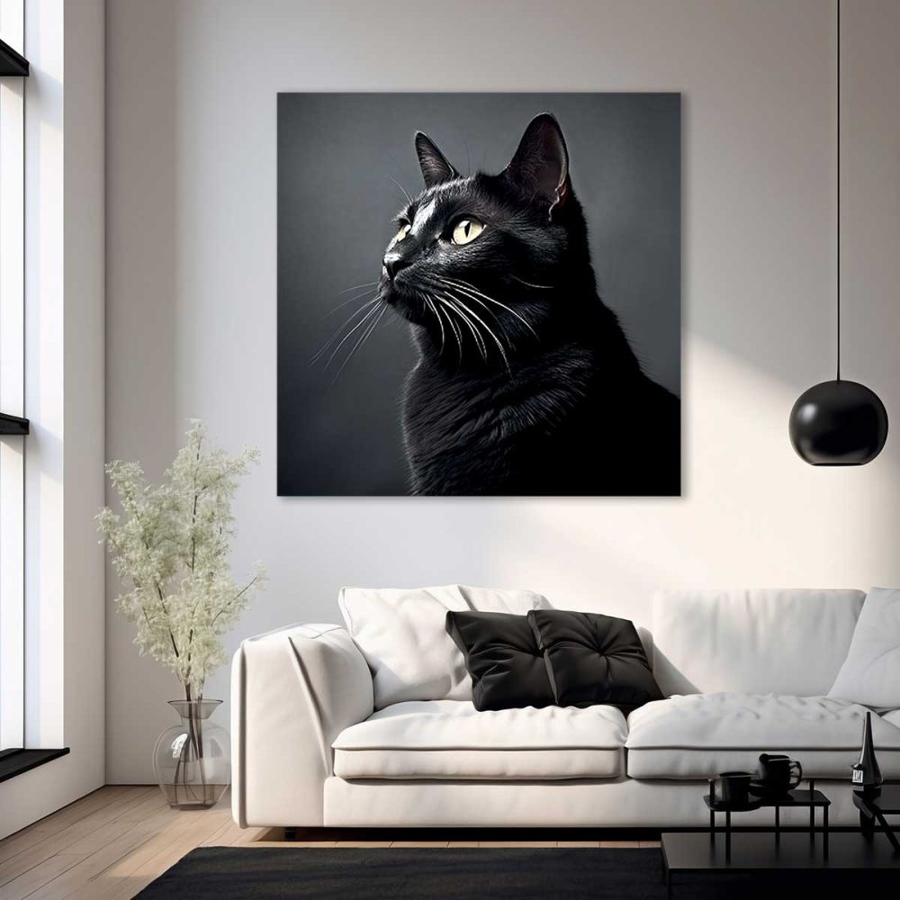 Cadre chat noir
