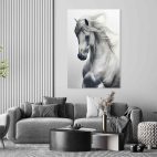 Cadre cheval blanc