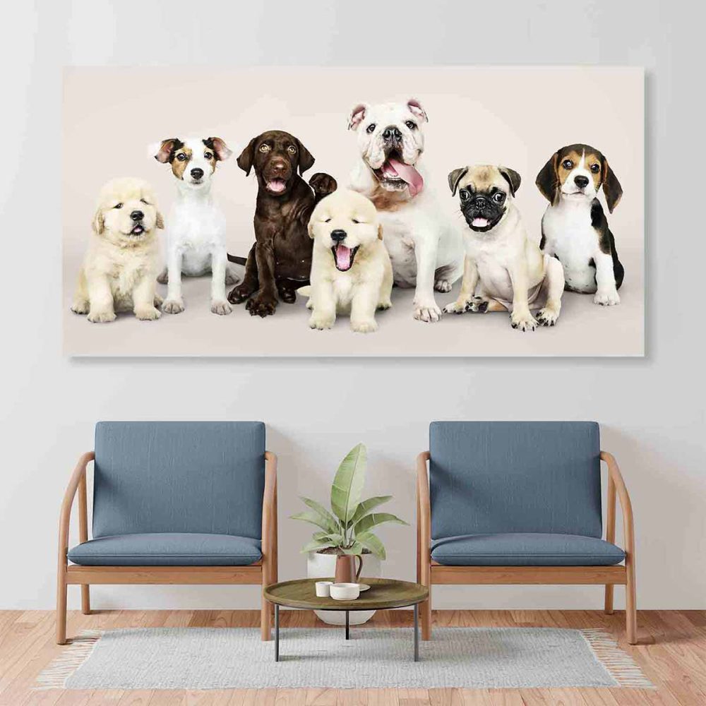 Tableau chiens décoration