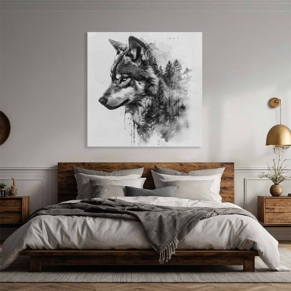 Cadre loup moderne