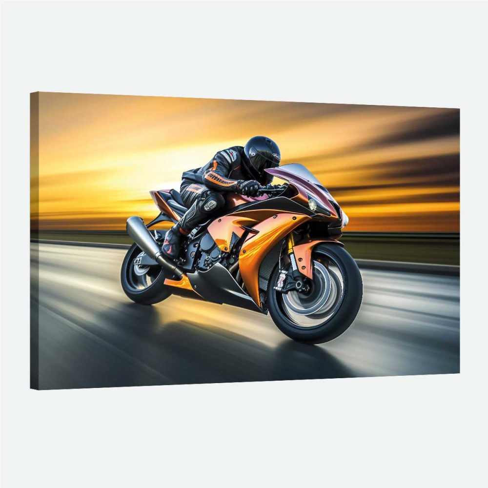 Décoration moto de course