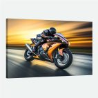 Décoration moto de course