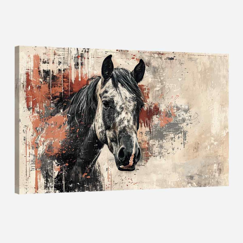 Décoration cheval abstrait