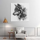 Décoration loup moderne