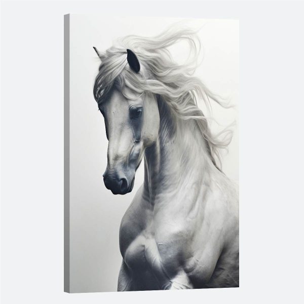Tableau cheval blanc