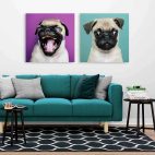Tableau chien Carlin