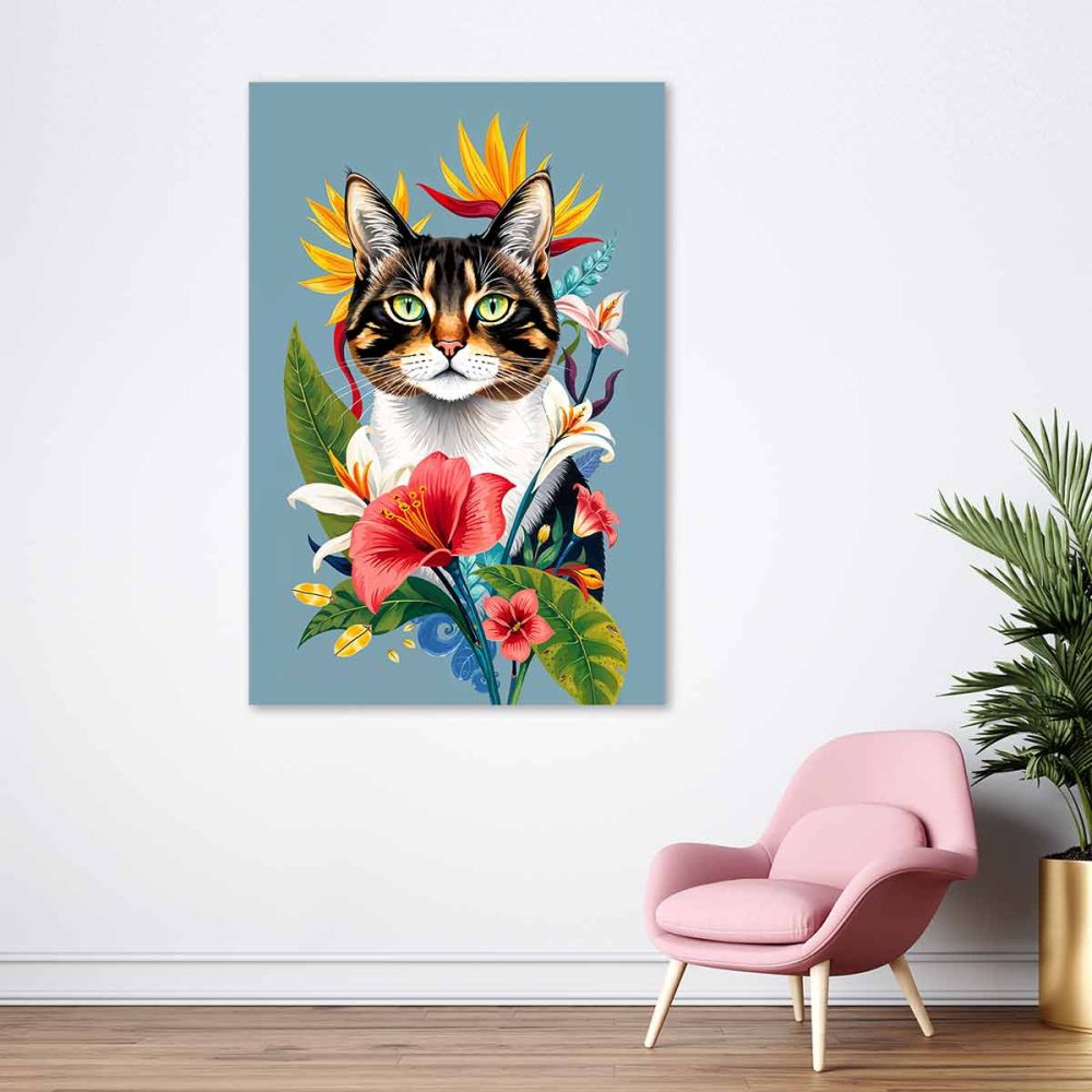 Tableau déco chat