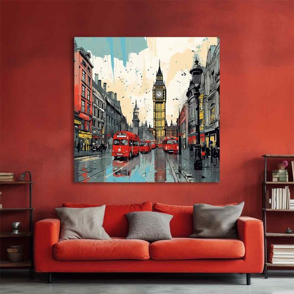 Tableau londres salon