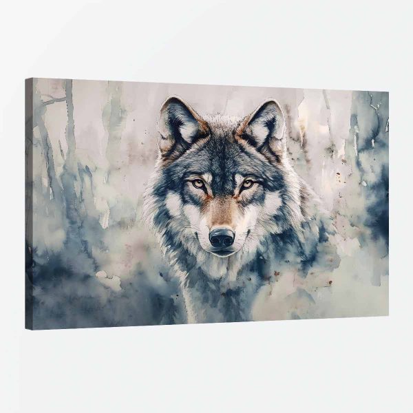 Tableau loup aquarelle Tableau loup aquarelle